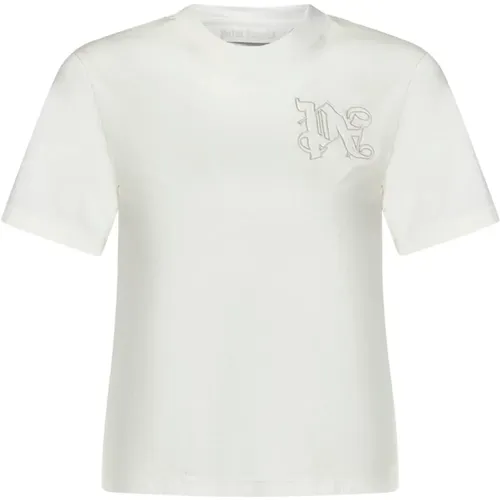 Womens Clothing T-Shirts Polos Ss24 , female, Sizes: M, S, XS - Palm Angels - Modalova