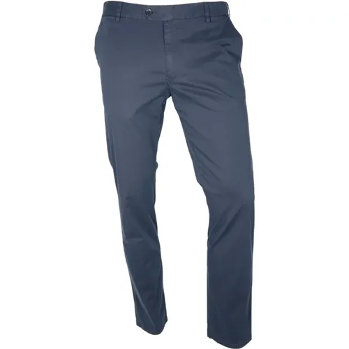 Oslo Perfect Fit Flex Hose Blau , Herren, Größe: W42 L32 - Meyer - Modalova