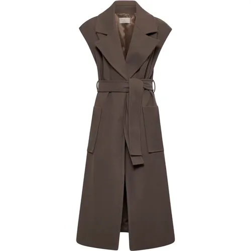 Dove Grey Stylish Coat , female, Sizes: XS, M, S - Kaos - Modalova