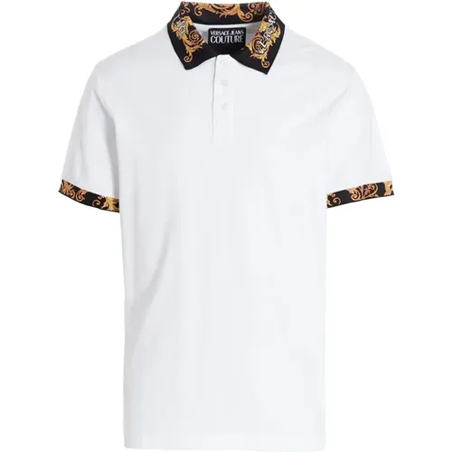 Stylisches Polo-Shirt , Herren, Größe: 2XL - Versace Jeans Couture - Modalova