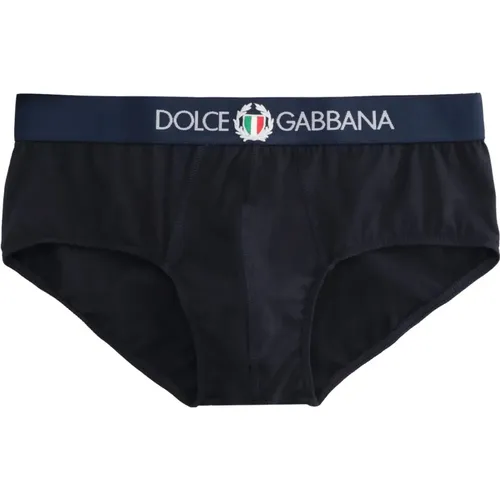 Logoelastische Baumwoll-Slips,Logo Elastische Baumwoll-Slips - Dolce & Gabbana - Modalova