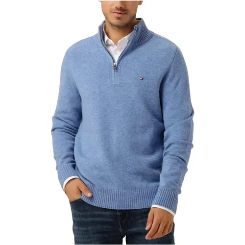 Lambswool Zip Mock Pullover - Tommy Hilfiger - Modalova