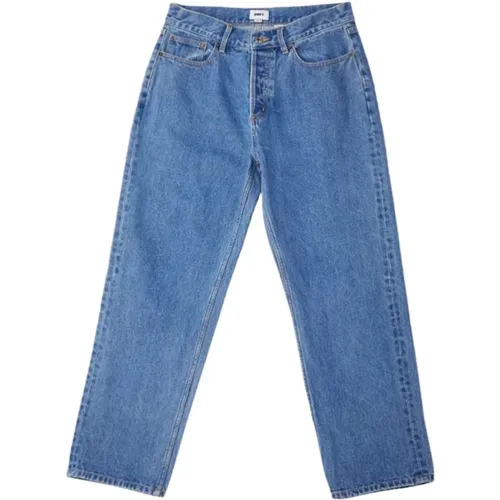 Blaue Denim Jeans , Herren, Größe: W28 - Obey - Modalova
