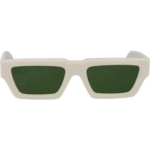 Off , Manchester Sunglasses for Men , unisex, Sizes: 54 MM - Off White - Modalova