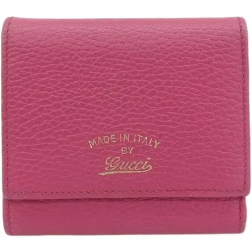 Pre-owned Leather wallets , female, Sizes: ONE SIZE - Gucci Vintage - Modalova