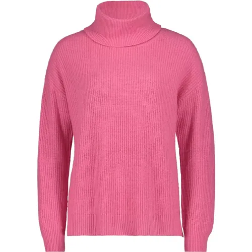 Rollkragen Oversized Pullover , Damen, Größe: L - Cartoon - Modalova