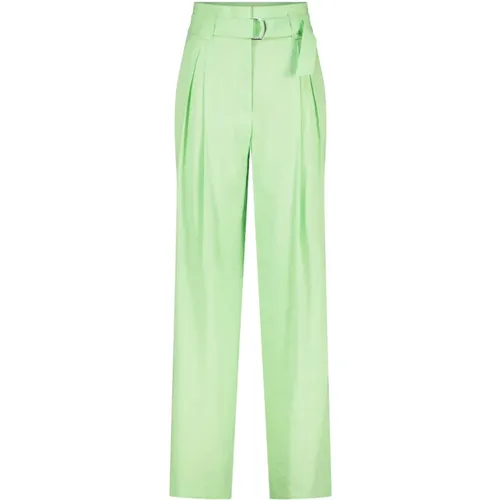 Weite High-Waist Leinenhose , Damen, Größe: S - Marc Cain - Modalova