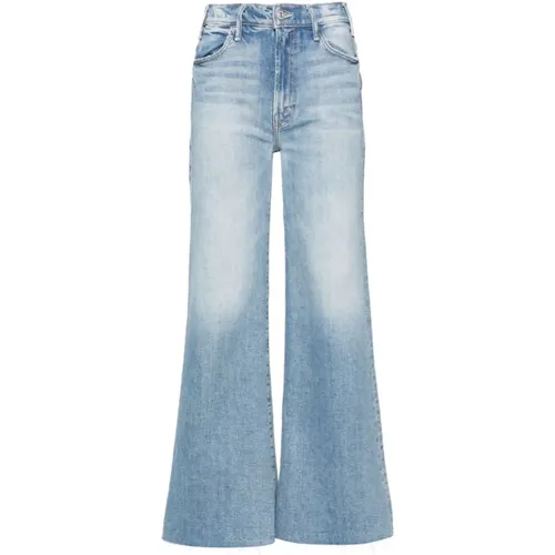 Blaue Flared Denim Jeans , Damen, Größe: W26 - Mother - Modalova