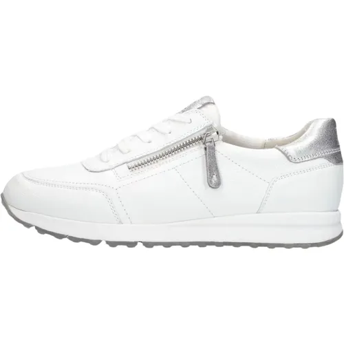 Weiße Low Sneakers mit Silbernen Akzenten , Damen, Größe: 39 EU - Paul Green - Modalova