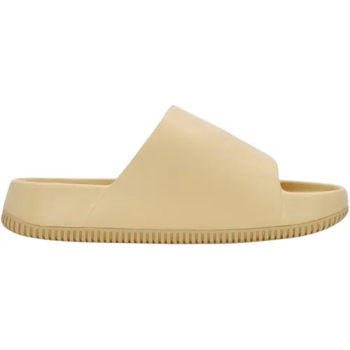 Calm Slide Sesame Slippers , female, Sizes: 5 UK, 7 1/2 UK, 6 UK - Nike - Modalova