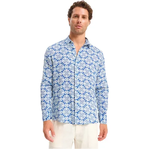 Linen Summer Shirt , male, Sizes: 2XL, S, L, M, XL - Peninsula - Modalova
