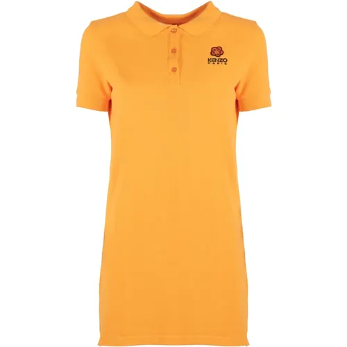 Crest Logo Polo Dress in , female, Sizes: XS, S - Kenzo - Modalova