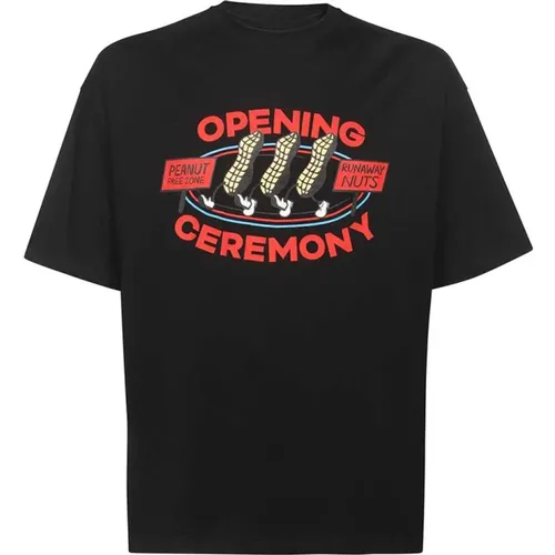 Bedrucktes Crew-neck T-Shirt , Herren, Größe: S - Opening Ceremony - Modalova