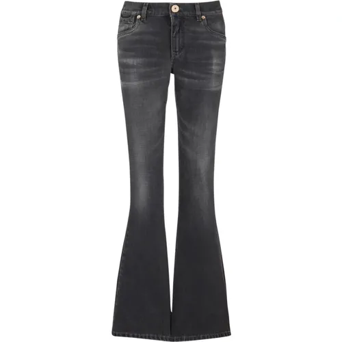 Western bootcut denim jeans , female, Sizes: XS - Balmain - Modalova