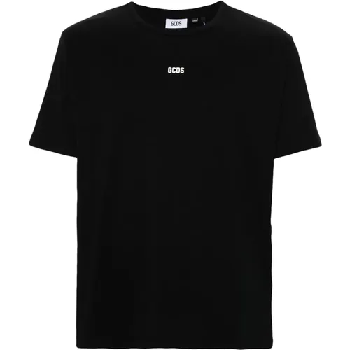 Schwarzes Logo Regular T-Shirt , Herren, Größe: XL - GCDS - Modalova