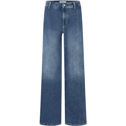 Sportliche Denim Jeans mit Seitenstreifen , Damen, Größe: XS - CAMBIO - Modalova