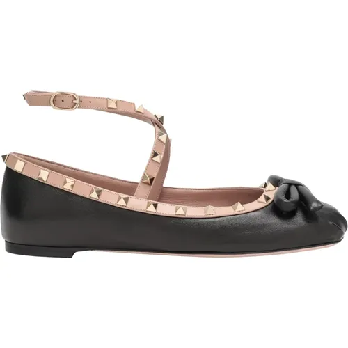 Rockstud Spitze Ballerinas - Valentino Garavani - Modalova