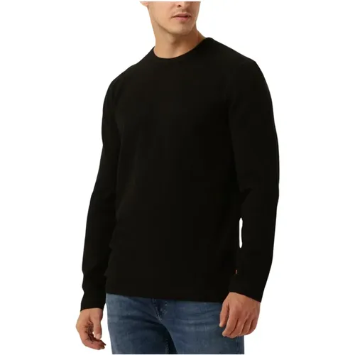 Stylischer Schwarzer Pullover Tempesto , Herren, Größe: L - Hugo Boss - Modalova