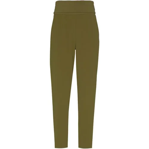 Stylish Slim-Fit Trousers Upgrade Wardrobe , female, Sizes: M, L - Manila Grace - Modalova