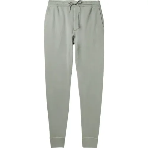 Pale Sage Knit Jersey Sweatpants , male, Sizes: M - Tom Ford - Modalova