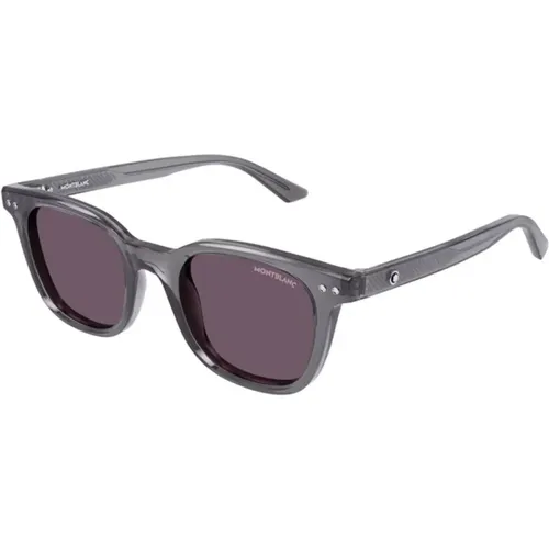 Grau Violette Sonnenbrille Mb0320S 004 - Montblanc - Modalova