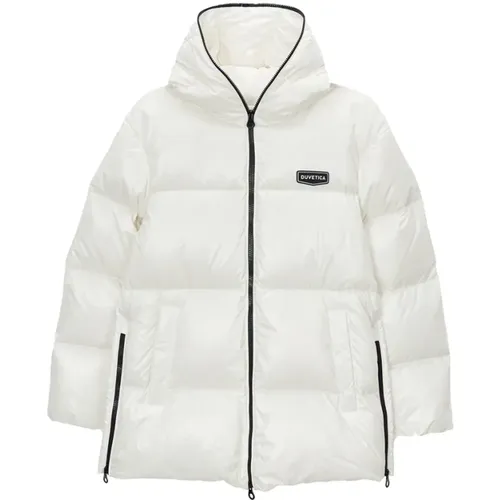 Hooded Down Jacket Aw23 , female, Sizes: S, 2XS, L, M, XS - duvetica - Modalova