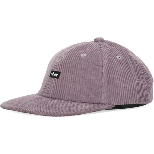 Samt 6 Panel Strapback Cap Obey - Obey - Modalova