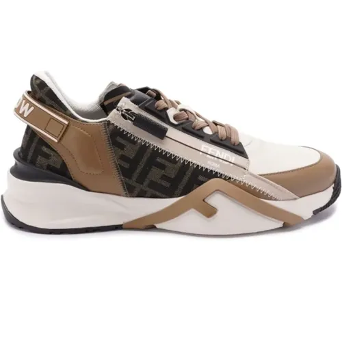 Sneakers with FF Details , male, Sizes: 9 UK, 5 UK, 7 UK, 10 UK, 6 UK, 8 UK - Fendi - Modalova