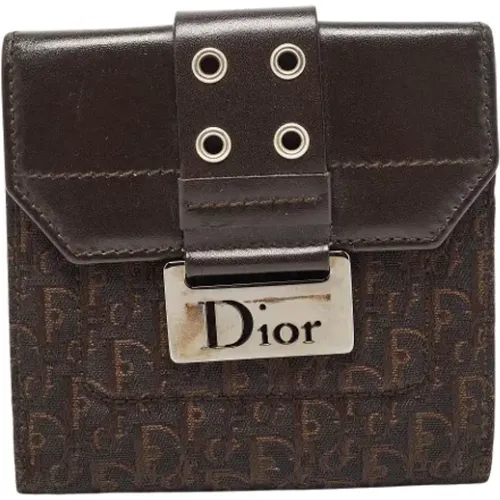 Pre-owned Canvas wallets , female, Sizes: ONE SIZE - Dior Vintage - Modalova