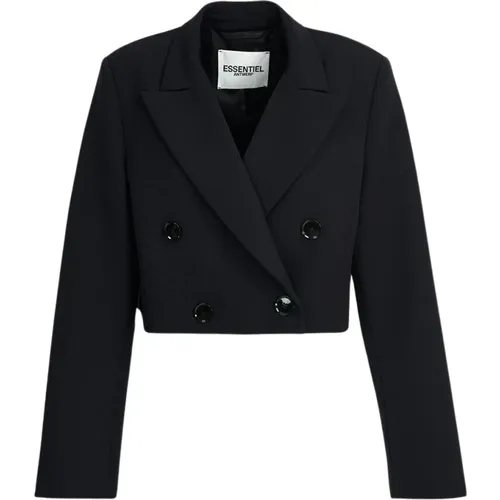 Emergency Blazer - Americana Cropped , female, Sizes: L, XS, M - Essentiel Antwerp - Modalova