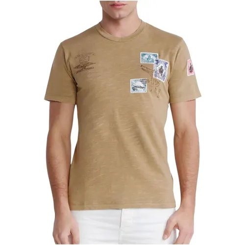 Zusammenarbeit T-Shirt Peanut , Herren, Größe: L - Replay - Modalova