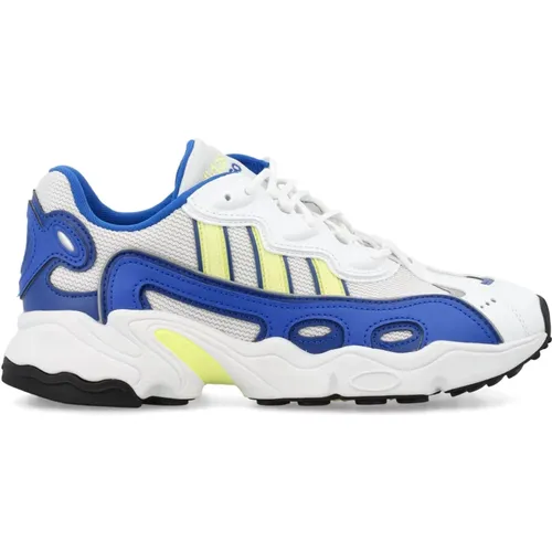 Weiße/blaue Sneakers Ozweego OG Stil , Damen, Größe: 40 EU - Adidas - Modalova