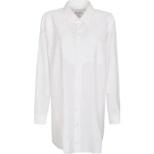 Cotton Poplin Shirt , female, Sizes: XS, 2XS, S - Maison Margiela - Modalova