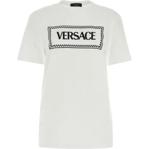T-Shirts , Damen, Größe: 2XS - Versace - Modalova