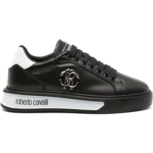 Leather Casual Trainers , female, Sizes: 3 UK - Roberto Cavalli - Modalova