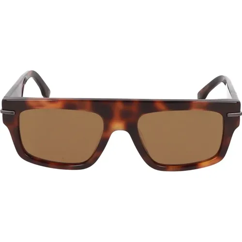 Quadratische Rahmen Sonnenbrille , unisex, Größe: 54 MM - Fendi - Modalova