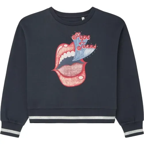 Lippen Grafik Sweatshirt für Mädchen - Pepe Jeans - Modalova