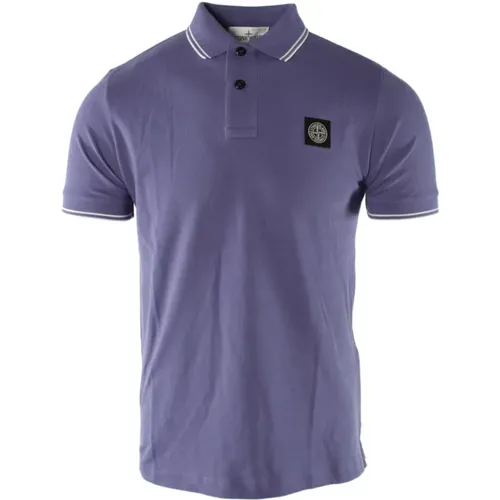 Slim Fit Lila Polo Shirt - Stone Island - Modalova