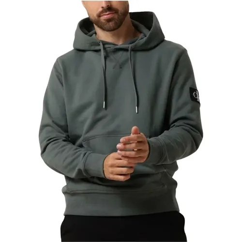 Herren Badge Hoodie Pullover - Calvin Klein - Modalova