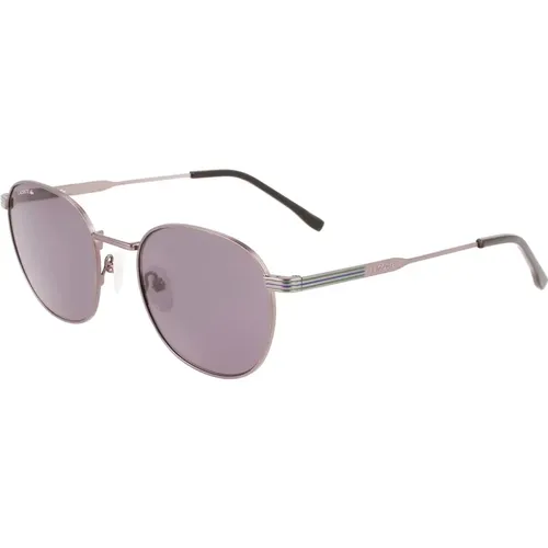 Stilvolle Sonnenbrille in Ruthenium/Grau , unisex, Größe: 52 MM - Lacoste - Modalova