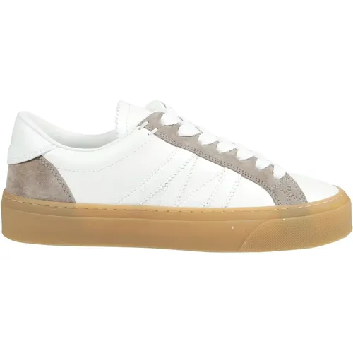 Low Top Sneakers im Monaco-Stil , Damen, Größe: 38 EU - Moncler - Modalova