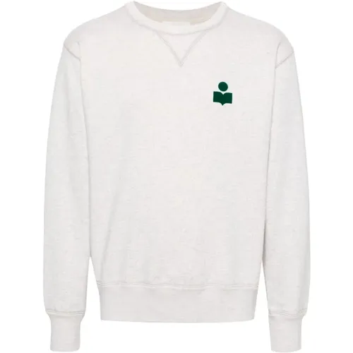 Ecru/Emeraude Sweatshirt - Stylish Casual Wear , male, Sizes: S - Isabel marant - Modalova