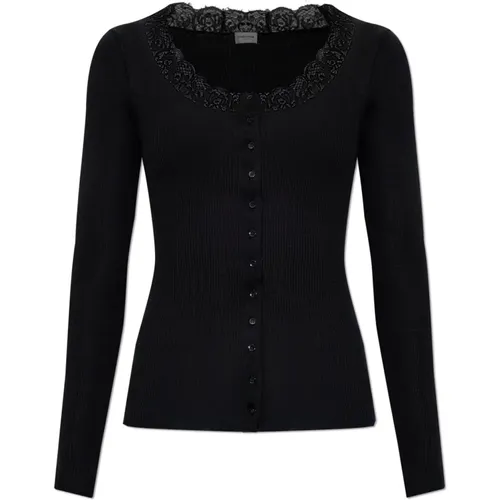 Top mit Spitzenbesatz Saint Laurent - Saint Laurent - Modalova