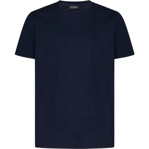 Ribbed Crew Neck T-shirts and Polos , male, Sizes: L, 2XL, S, XL, M - Dondup - Modalova