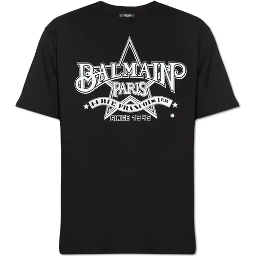 Baumwoll-T-Shirt Balmain - Balmain - Modalova