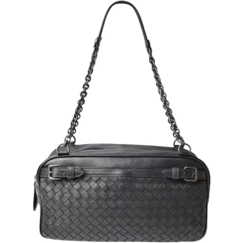 Pre-owned Leather shoulder-bags , female, Sizes: ONE SIZE - Bottega Veneta Vintage - Modalova