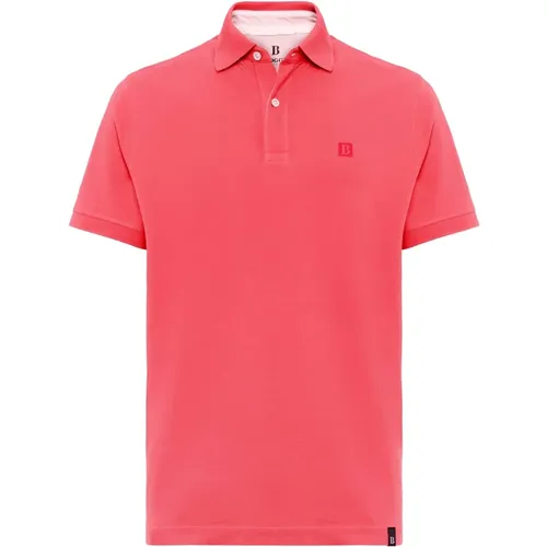 Baumwoll-Piqué-Poloshirt , Herren, Größe: 2XL - Boggi Milano - Modalova