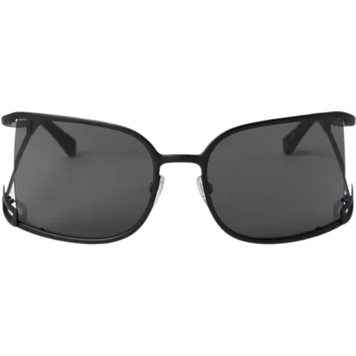 Geometric Stainless Steel Sunglasses , unisex, Sizes: 64 MM - Ambush - Modalova