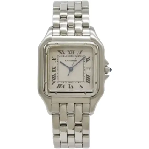 Pre-owned Stainless Steel watches , male, Sizes: ONE SIZE - Cartier Vintage - Modalova