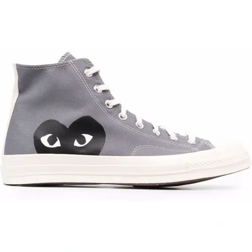 Graue Heart Ct70 Hi Top Sneakers , Herren, Größe: 39 1/2 EU - Comme des Garçons Play - Modalova